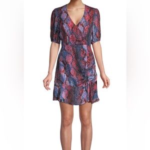 Parker Snakeskin Print Dress